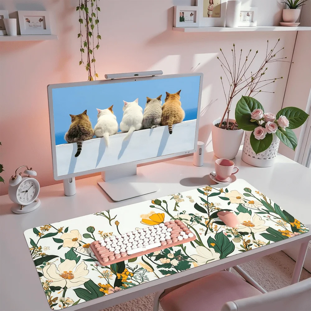 Flower Desk Mat, Desk Matt For Desktop, Waterproof Large Keyboard Pad, Anti-Slip Computer Mat, Keyboard And Mousepad For Women Office Decor
Flower Desk Mat, Desk Matt For Desktop, Waterproof Large Keyboard Pad, Anti-Slip Computer Mat, Keyboard And Mousepad For Women Office Decor