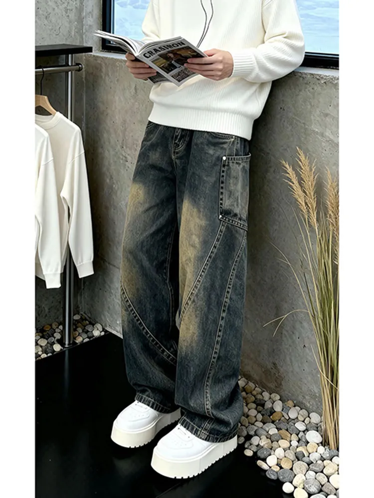 American Retro Knife Jeans Men's Loose Fit Workwear Long Pants Spring Autumn Casual Cool High Waist Denim Jeans
American Retro Knife Jeans Men's Loose Fit Workwear Long Pants Spring Autumn Casual Cool High Waist Denim Jeans