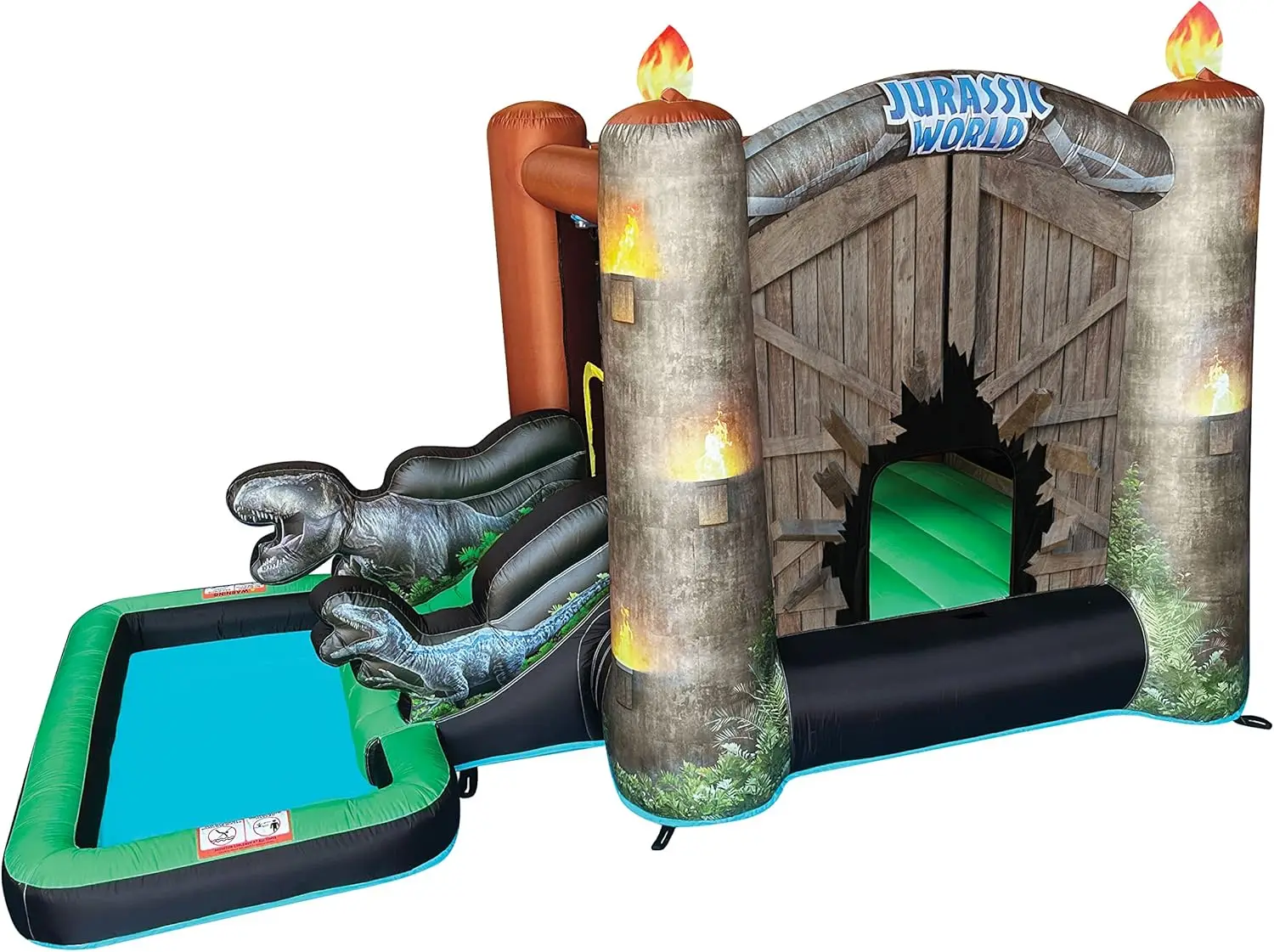 Funormous Jurassic World Dinosaur Bounce House with Slide, Ball Pit & Pool – Indoor/Outdoor Inflatable Castle with GFCI Air Blow
Funormous Jurassic World Dinosaur Bounce House with Slide, Ball Pit & Pool – Indoor/Outdoor Inflatable Castle with GFCI Air Blow