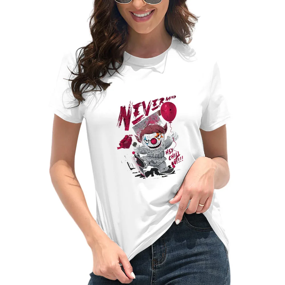 Women's clothing new cotton multi-color Tshirt funny&cute clown pattern design casual, fashionable and versatile AliExpress tops
Women's clothing new cotton multi-color Tshirt funny&cute clown pattern design casual, fashionable and versatile AliExpress tops
