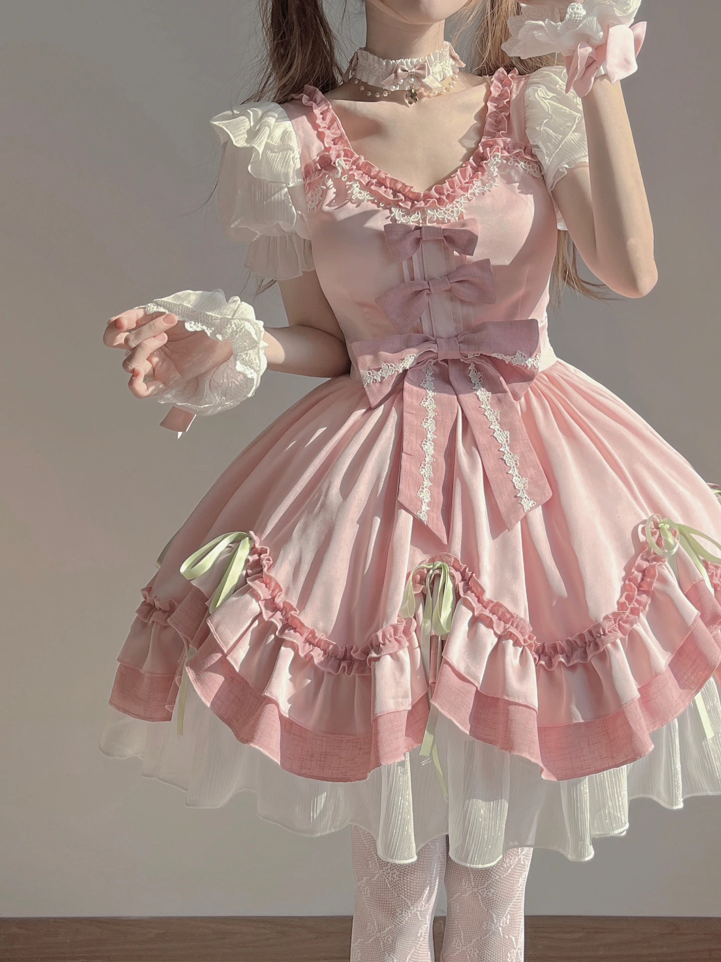 Pink Lovely Lolita Dress Gentle Dress Lolita Soft Girl Kawaii Princess Lo Dress Cos Girls' Clothing
Pink Lovely Lolita Dress Gentle Dress Lolita Soft Girl Kawaii Princess Lo Dress Cos Girls' Clothing