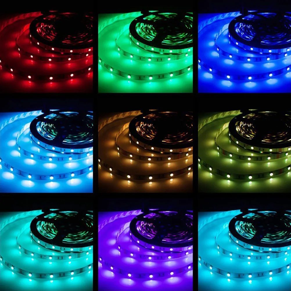 5M Waterproof LED Strip Lights SMD 5050 RGB Light Strip with -Key Remote Controller for Party Christmas Decoration
5M Waterproof LED Strip Lights SMD 5050 RGB Light Strip with -Key Remote Controller for Party Christmas Decoration