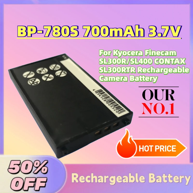 High-Quality BP-780S 700mAh 3.7V Li-ion Battery For Kyocera Finecam SL300R/SL400 CONTAX SL300RTR Rechargeable Camera Battery
High-Quality BP-780S 700mAh 3.7V Li-ion Battery For Kyocera Finecam SL300R/SL400 CONTAX SL300RTR Rechargeable Camera Battery