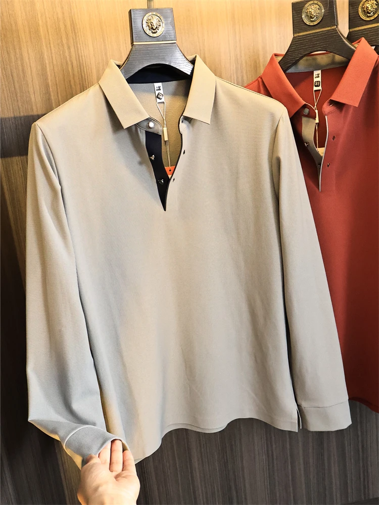 Высококачественная роскошная мужская повседневная деловая одежда Long Sve irt Sl Glue Stand Fit Pure Color, осенняя одежда от Feen
Высококачественная роскошная мужская повседневная деловая одежда Long Sve irt Sl Glue Stand Fit Pure Color, осенняя одежда от Feen