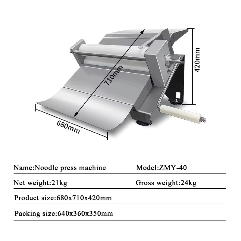 Noodle Press Machine Small Stainless Steel Manual Dough Making Machine Steamed Bun Jiaozi Croissant Fudge Noodle Rolling Machine
Noodle Press Machine Small Stainless Steel Manual Dough Making Machine Steamed Bun Jiaozi Croissant Fudge Noodle Rolling Machine