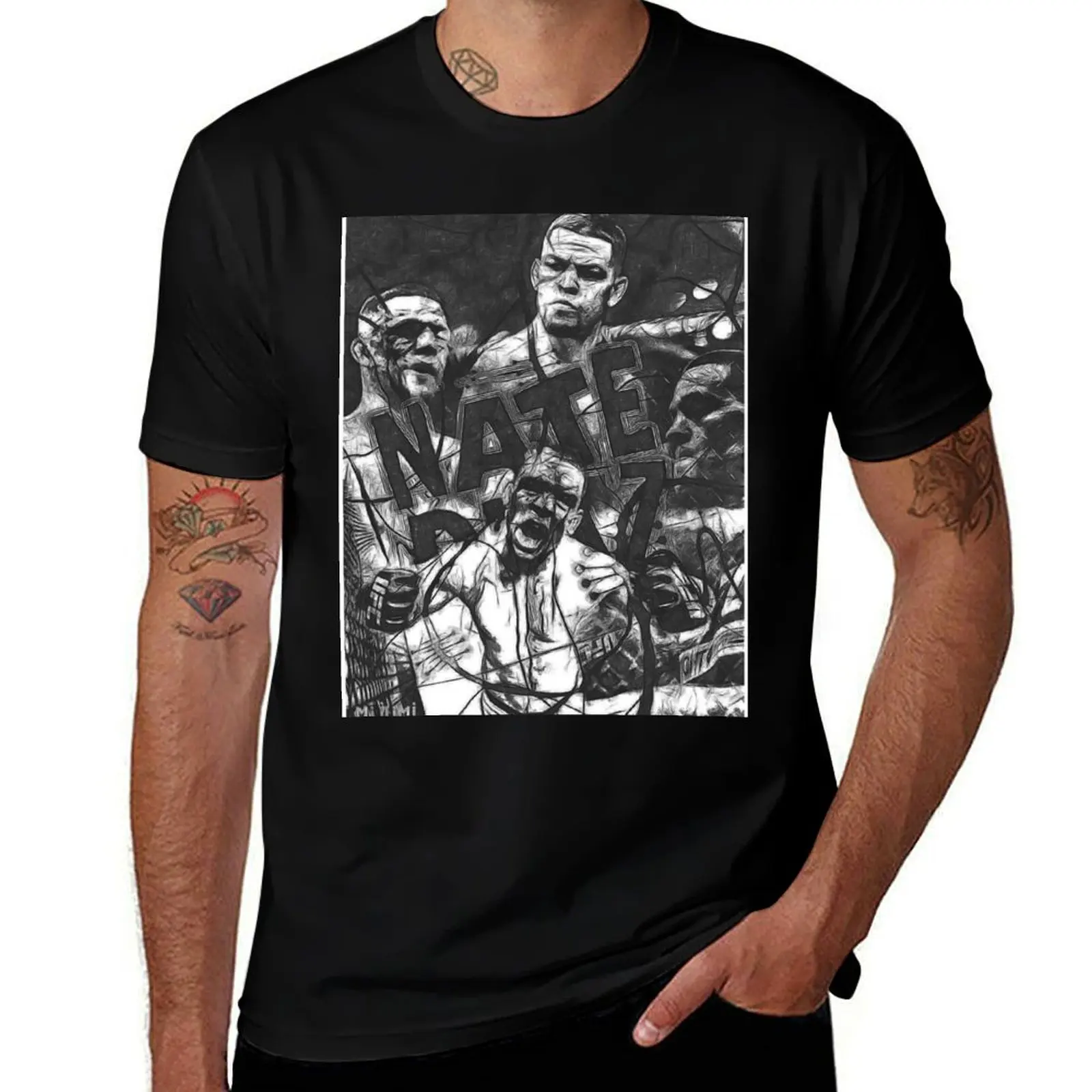 Nate Diaz Black and White T-Shirt funny t shirts man graphic t shirts for man
Nate Diaz Black and White T-Shirt funny t shirts man graphic t shirts for man