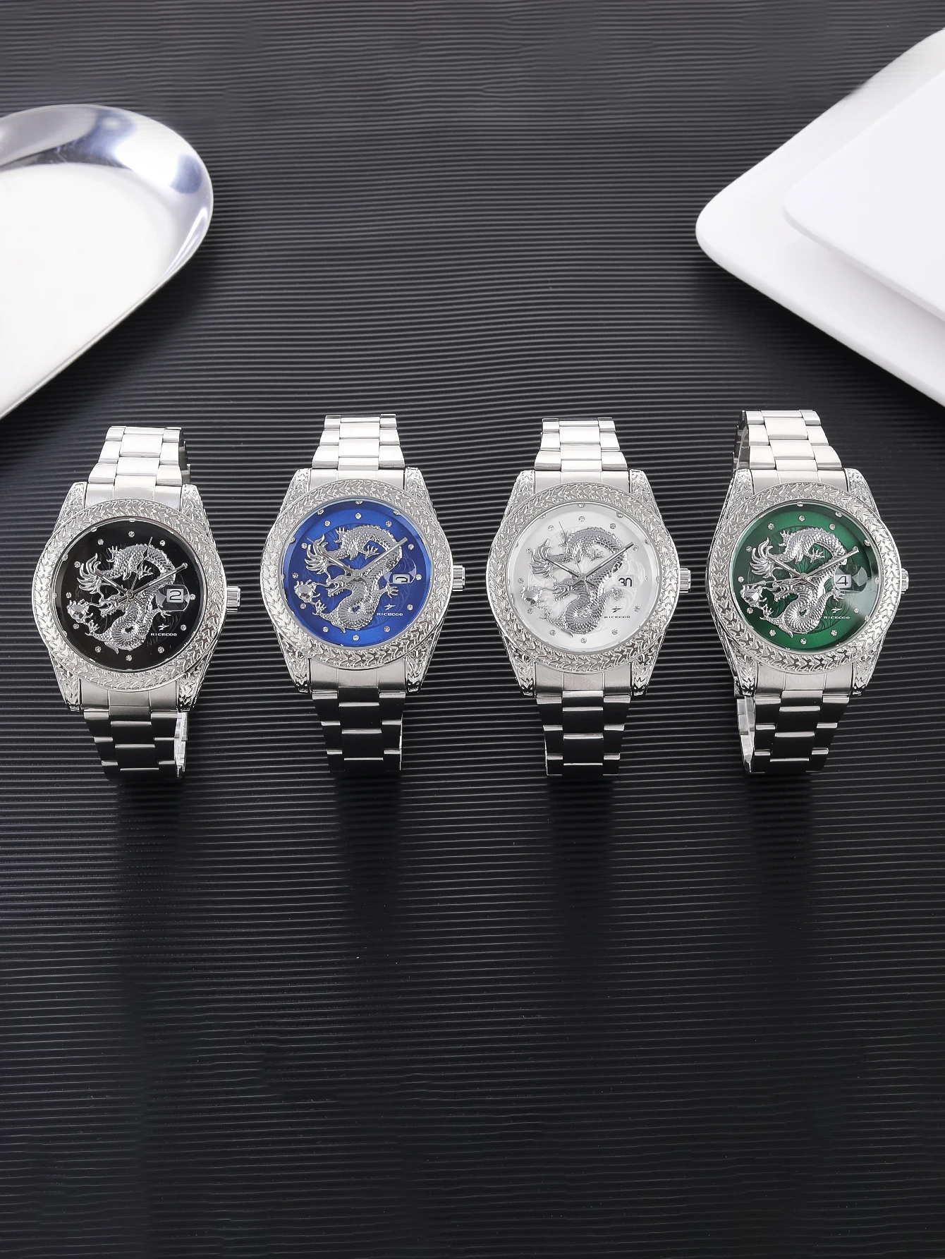 Ricecgo 1 шт. Мужские классические кварцевые часы — деловой стиль, круглый циферблат, шкала со стразами, дисплей календаря, ремешок из нержавеющей стали, кварцевый механизм, идеальный подарок для повседневного ношения, дня рождения или особых случаев, Ден
Ricecgo 1 шт. Мужские классические кварцевые часы — деловой стиль, круглый циферблат, шкала со стразами, дисплей календаря, ремешок из нержавеющей стали, кварцевый механизм, идеальный подарок для повседневного ношения, дня рождения или особых случаев, Ден