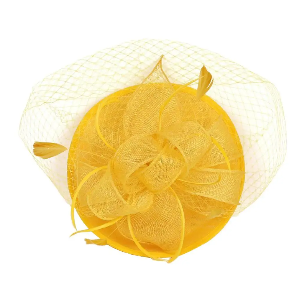 Feather Fascinator Hat Headband Mesh Bridal Headpiece Wedding Hair Accessory for Women for Ceremony and Church
Feather Fascinator Hat Headband Mesh Bridal Headpiece Wedding Hair Accessory for Women for Ceremony and Church