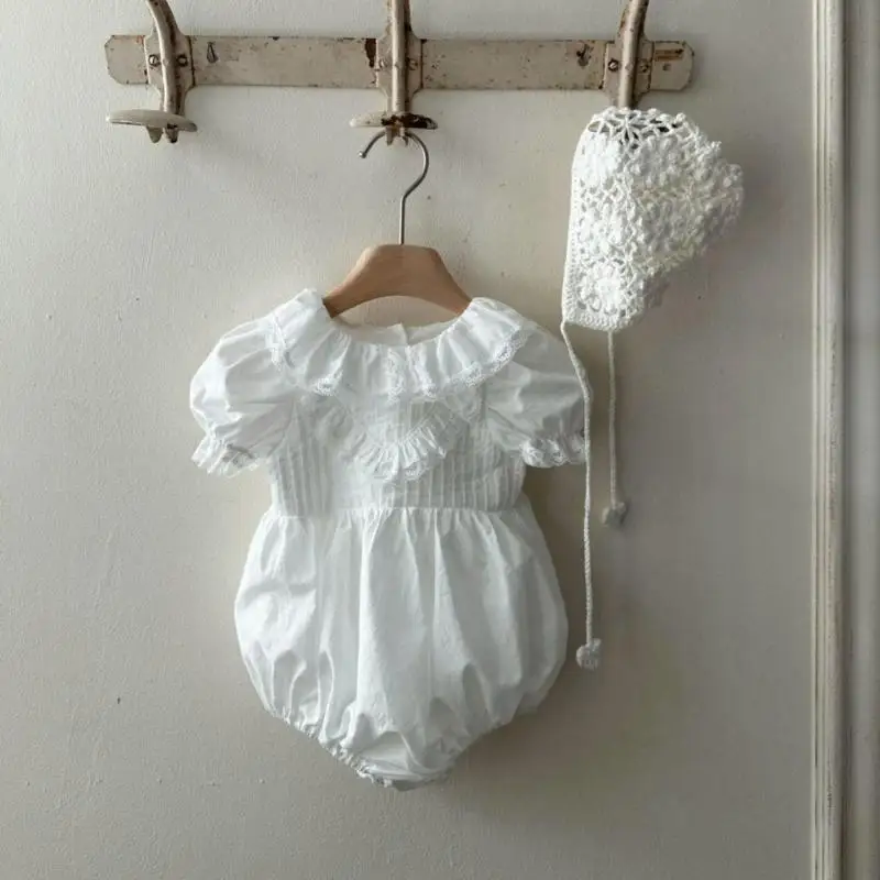 2025 Summer New Baby Short Sleeve Bodysuit Solid Infant Girl Cute Lapel Ruffle Jumpsuit Newborn Cotton Casual Clothes 0-24M
2025 Summer New Baby Short Sleeve Bodysuit Solid Infant Girl Cute Lapel Ruffle Jumpsuit Newborn Cotton Casual Clothes 0-24M