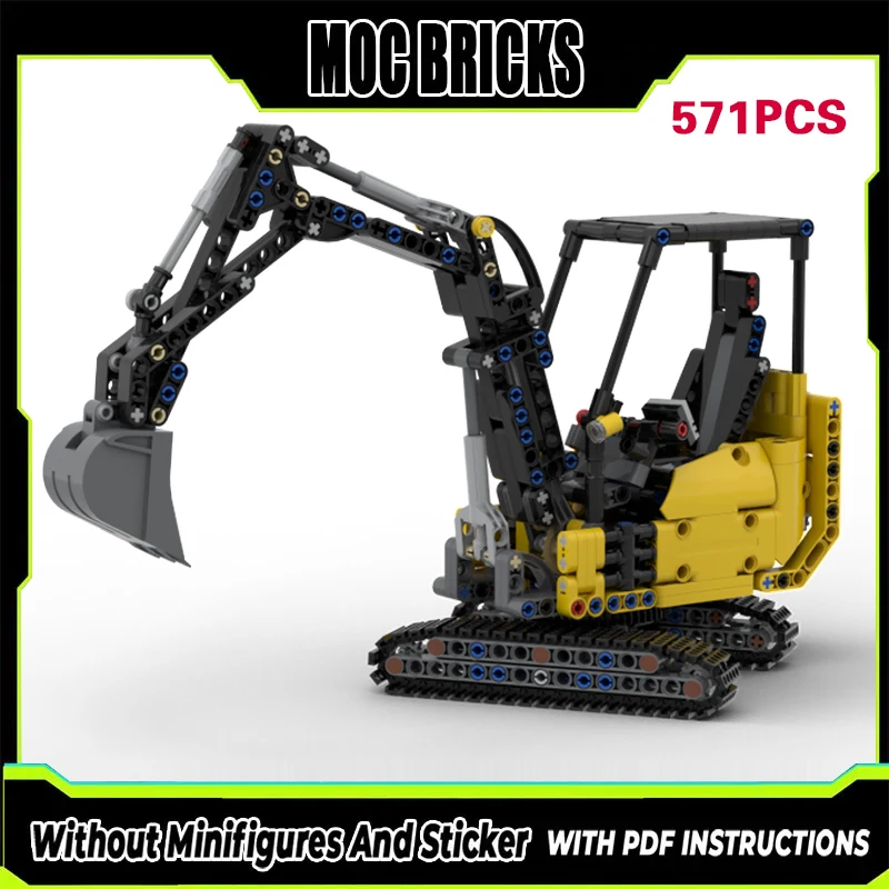Конструктор MOC: Городская техника, крупномасштабный компактный экскаватор, модульная технология, подарки, праздничный набор для сборки, детские игрушки
Конструктор MOC: Городская техника, крупномасштабный компактный экскаватор, модульная технология, подарки, праздничный набор для сборки, детские игрушки