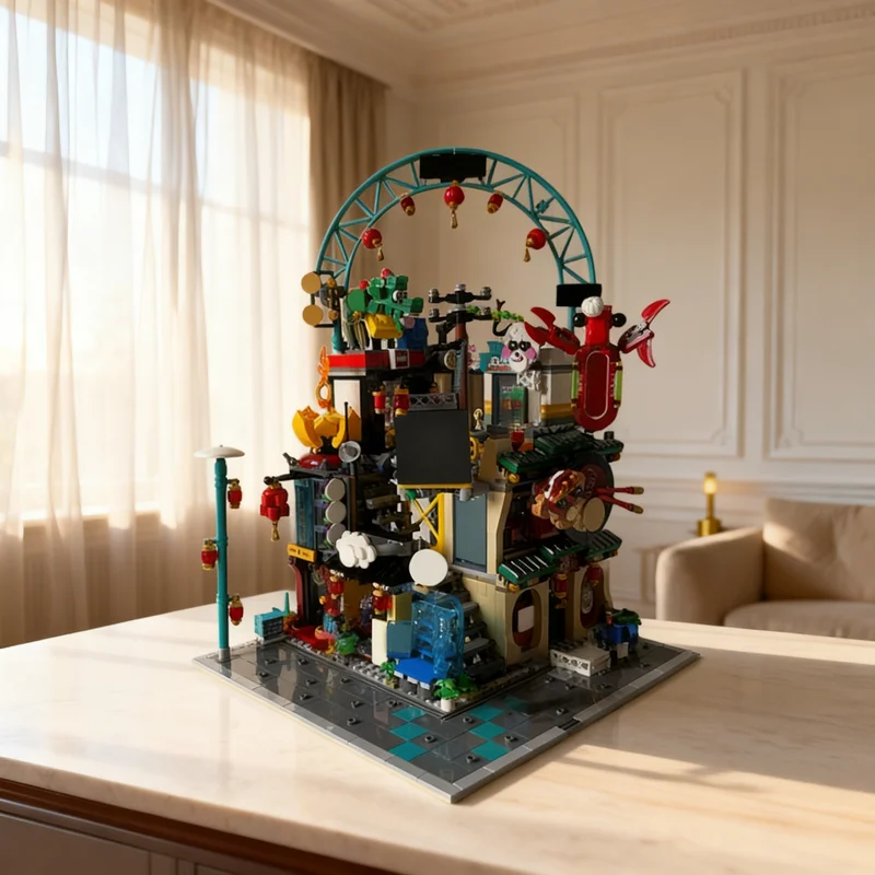 1489pcs MOC City Of Lanterns Corner Alternate Build Monkie Kid Model Building Blocks Architecture Toy Christmas Gifts Brick Kids
1489pcs MOC City Of Lanterns Corner Alternate Build Monkie Kid Model Building Blocks Architecture Toy Christmas Gifts Brick Kids