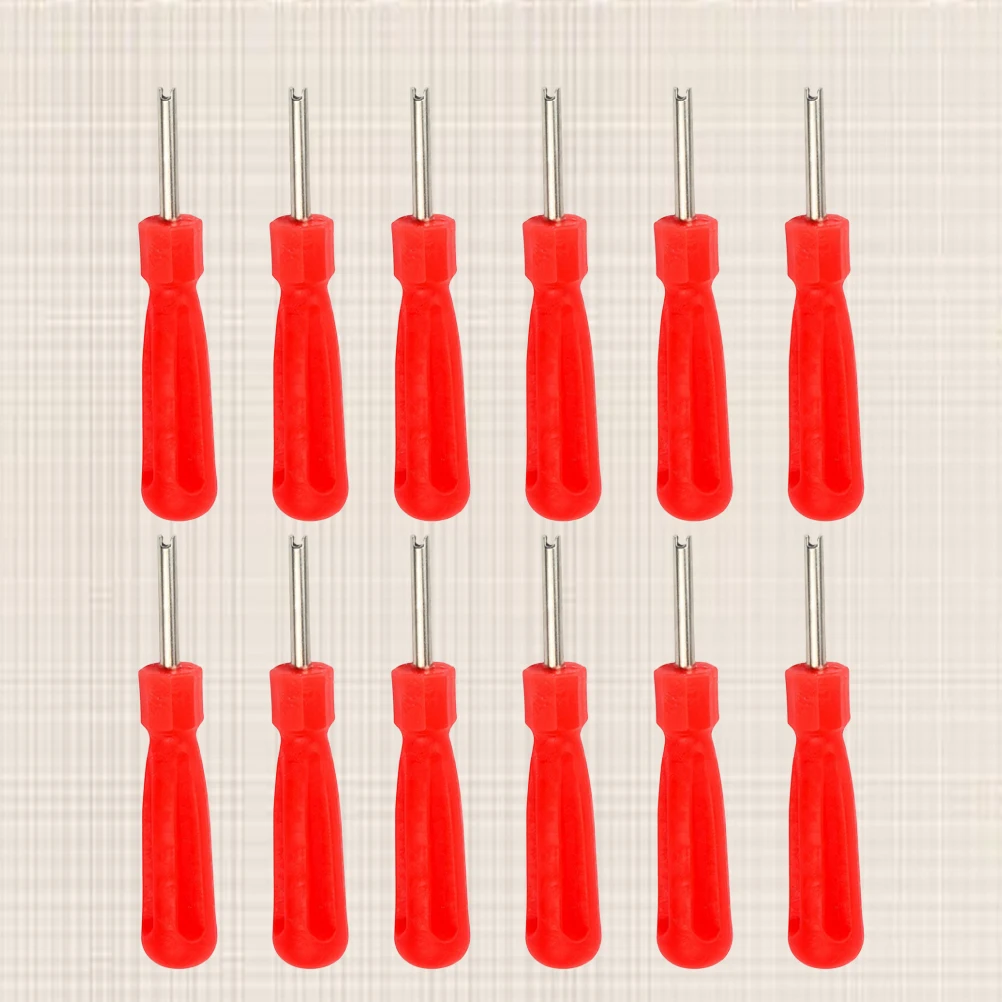 12pcs Plastic Handle Ergonomic Core Remover Tool For Bike Motorcycle Tire Repair Durable Single Head Removal Tool Red
12pcs Plastic Handle Ergonomic Core Remover Tool For Bike Motorcycle Tire Repair Durable Single Head Removal Tool Red