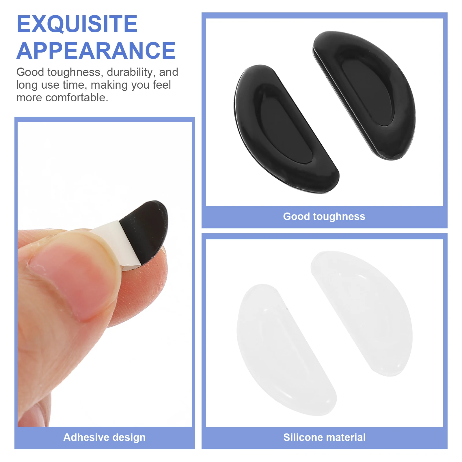 Nose Pads Silicone Comfort Non Slip Eyeglasses Nose Pads Durable Glasses Accessories High Frame Fits Glasses
Nose Pads Silicone Comfort Non Slip Eyeglasses Nose Pads Durable Glasses Accessories High Frame Fits Glasses