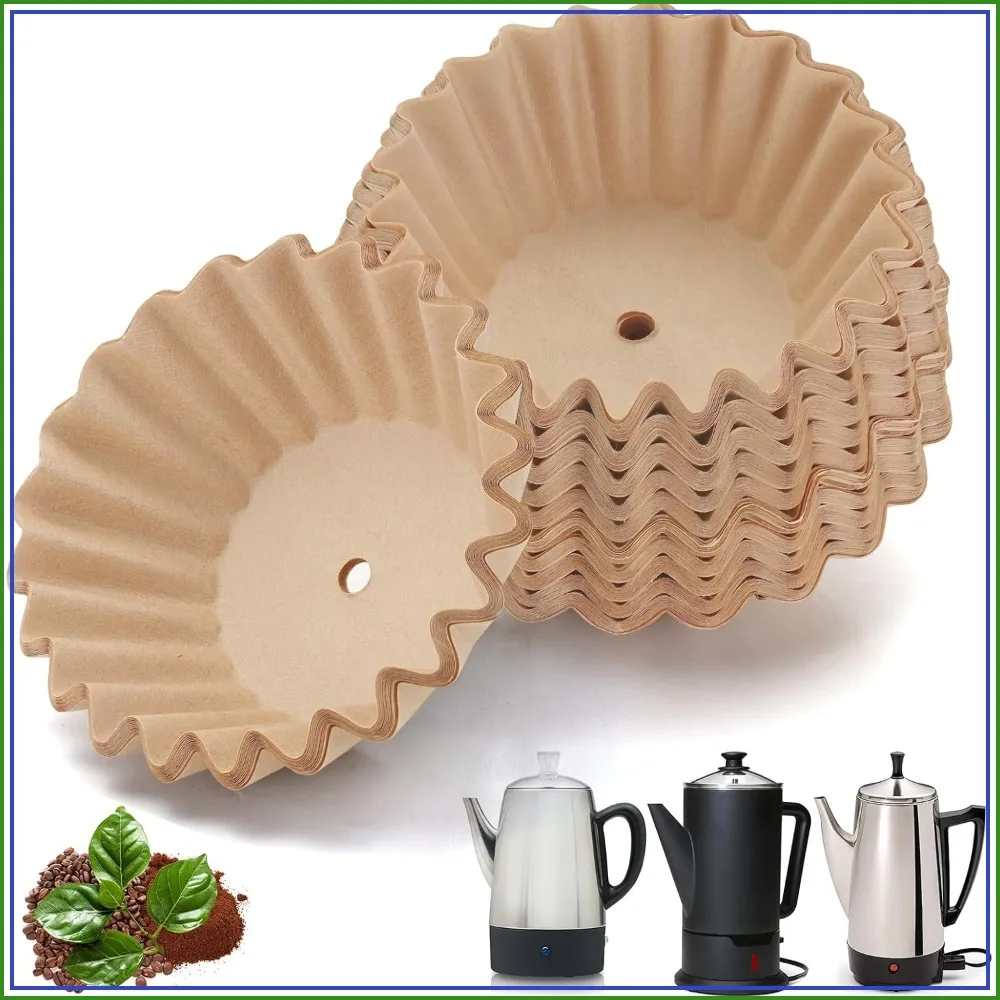 200 Pcs Percolator Coffee Filters, Wavy Design, Compatible with Presto 12 Cup & Moss & Stone 10 Cup
200 Pcs Percolator Coffee Filters, Wavy Design, Compatible with Presto 12 Cup & Moss & Stone 10 Cup