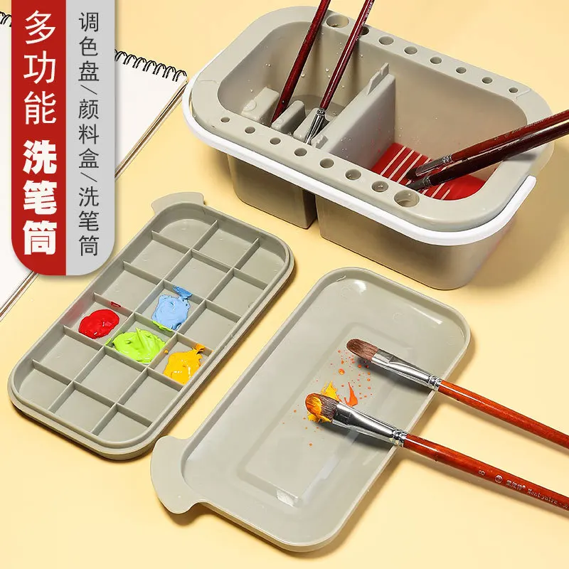 Weizhuang Painting Brush Washing Cartridge Upgrade Handmade Multifunctional Brush Washing Cartridge with Toner Tray Water Bucket
Weizhuang Painting Brush Washing Cartridge Upgrade Handmade Multifunctional Brush Washing Cartridge with Toner Tray Water Bucket