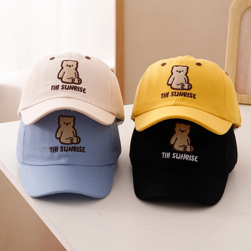 Toddler Baseball Hat Cute Bear Letters Embroidery Kids Sun Cap Baby Boys Girls Adjustable Casual Outdoor Hat Age 0-5Y
Toddler Baseball Hat Cute Bear Letters Embroidery Kids Sun Cap Baby Boys Girls Adjustable Casual Outdoor Hat Age 0-5Y