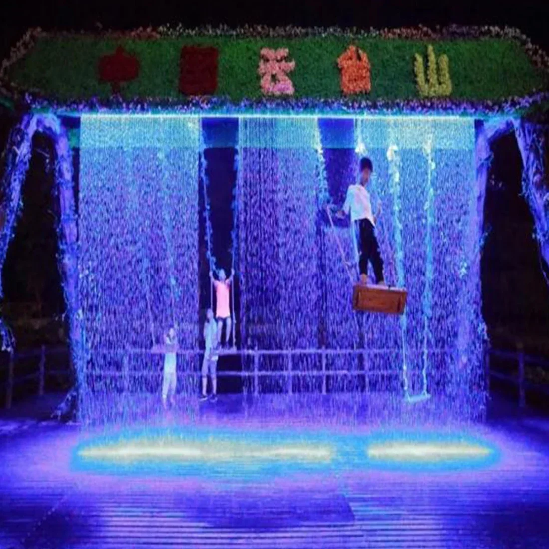 Cheap And Fine Large-scale Water Curtain Swing Circulating Water Luminous Color Water Curtain Rain Curtain Device Scenic Park In
Cheap And Fine Large-scale Water Curtain Swing Circulating Water Luminous Color Water Curtain Rain Curtain Device Scenic Park In