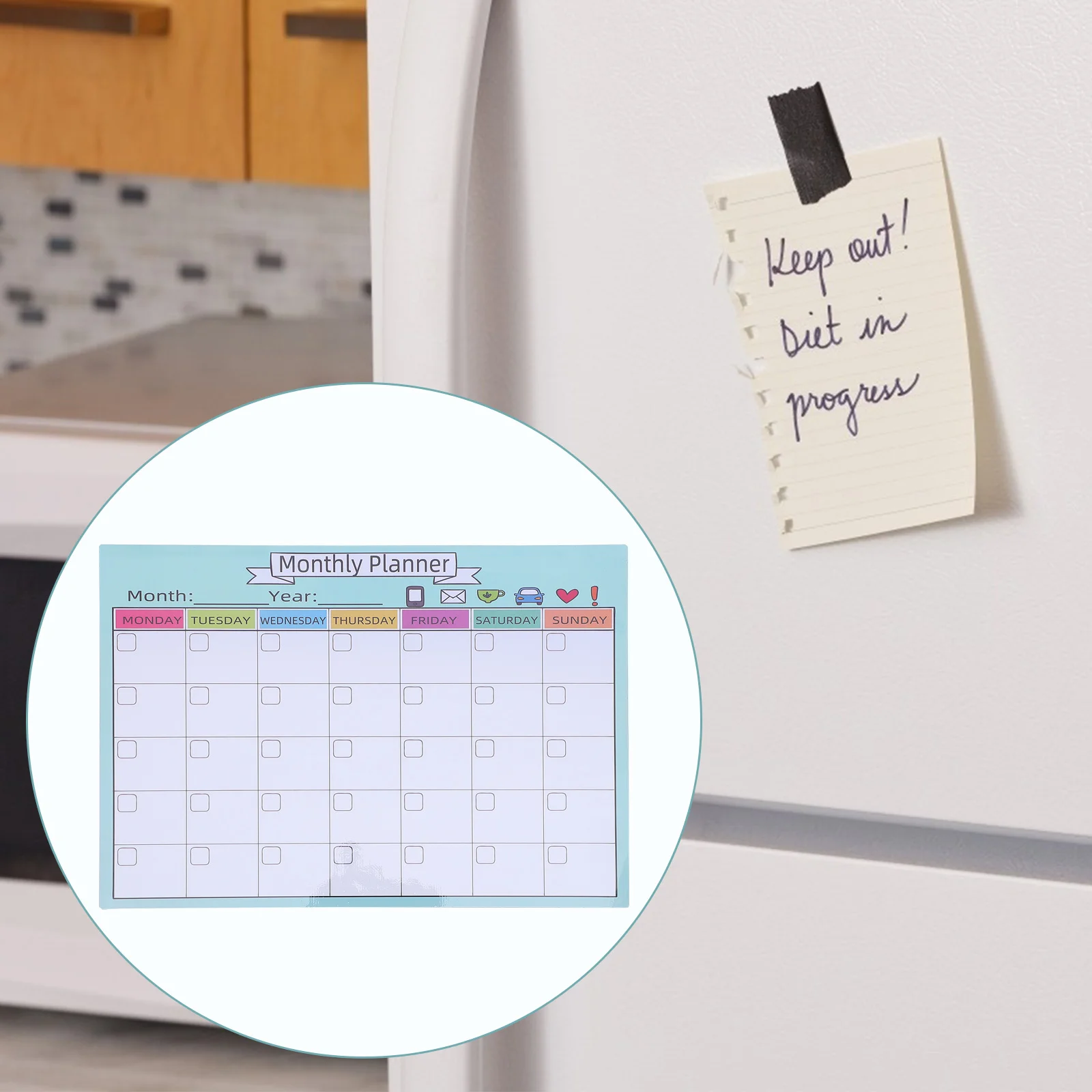 1Pcs Monthly Planner Magnetic Design Clear Partition Erasable Reusable Home Office Dorm Fridge Schedule Board Message Note
1Pcs Monthly Planner Magnetic Design Clear Partition Erasable Reusable Home Office Dorm Fridge Schedule Board Message Note