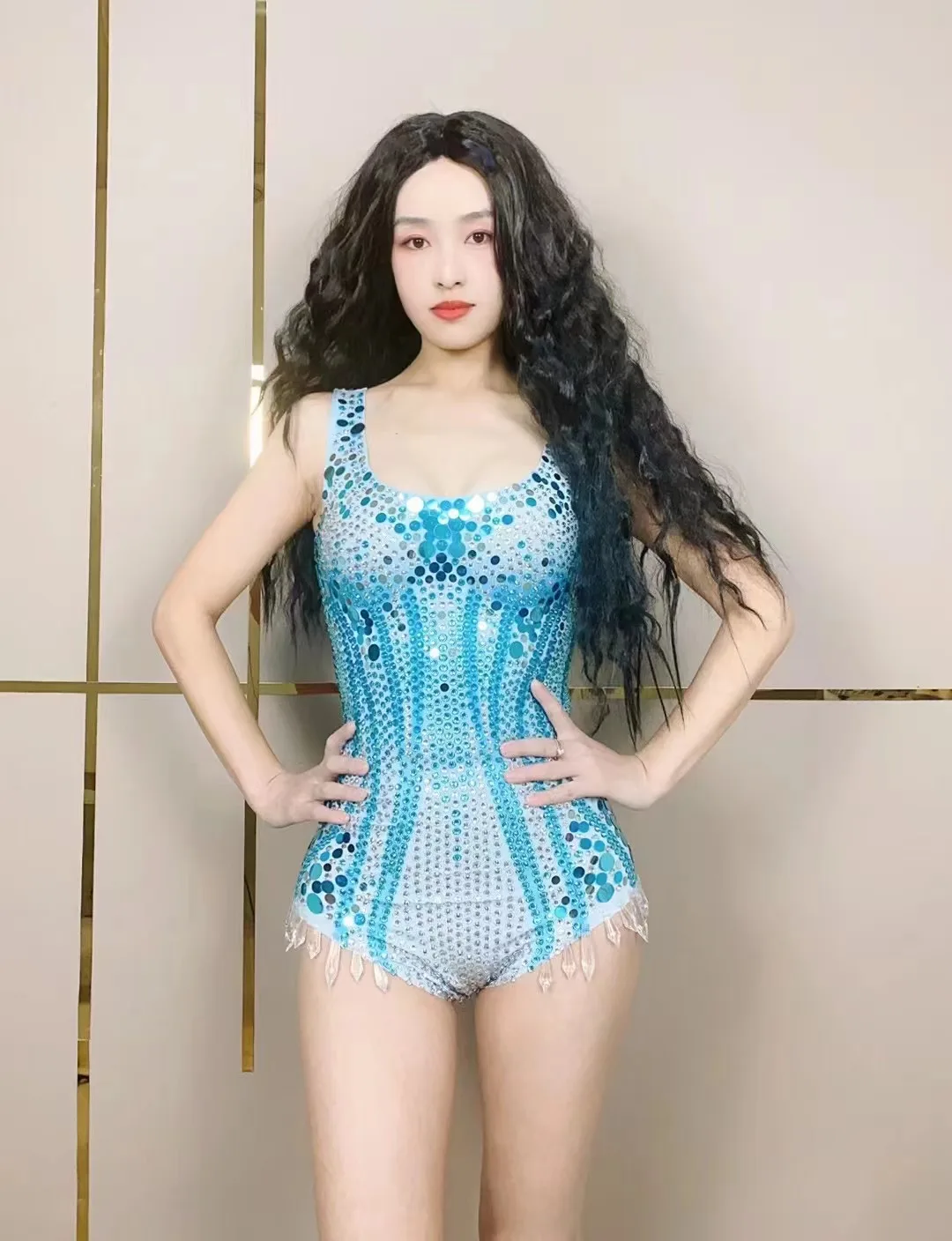 Goddess Senior Luxury Women Sparkly Bodysuits Stage Wear Dance Costume DJ DS Night Club Performance Body Suits Drag Queen Outfit
Goddess Senior Luxury Women Sparkly Bodysuits Stage Wear Dance Costume DJ DS Night Club Performance Body Suits Drag Queen Outfit