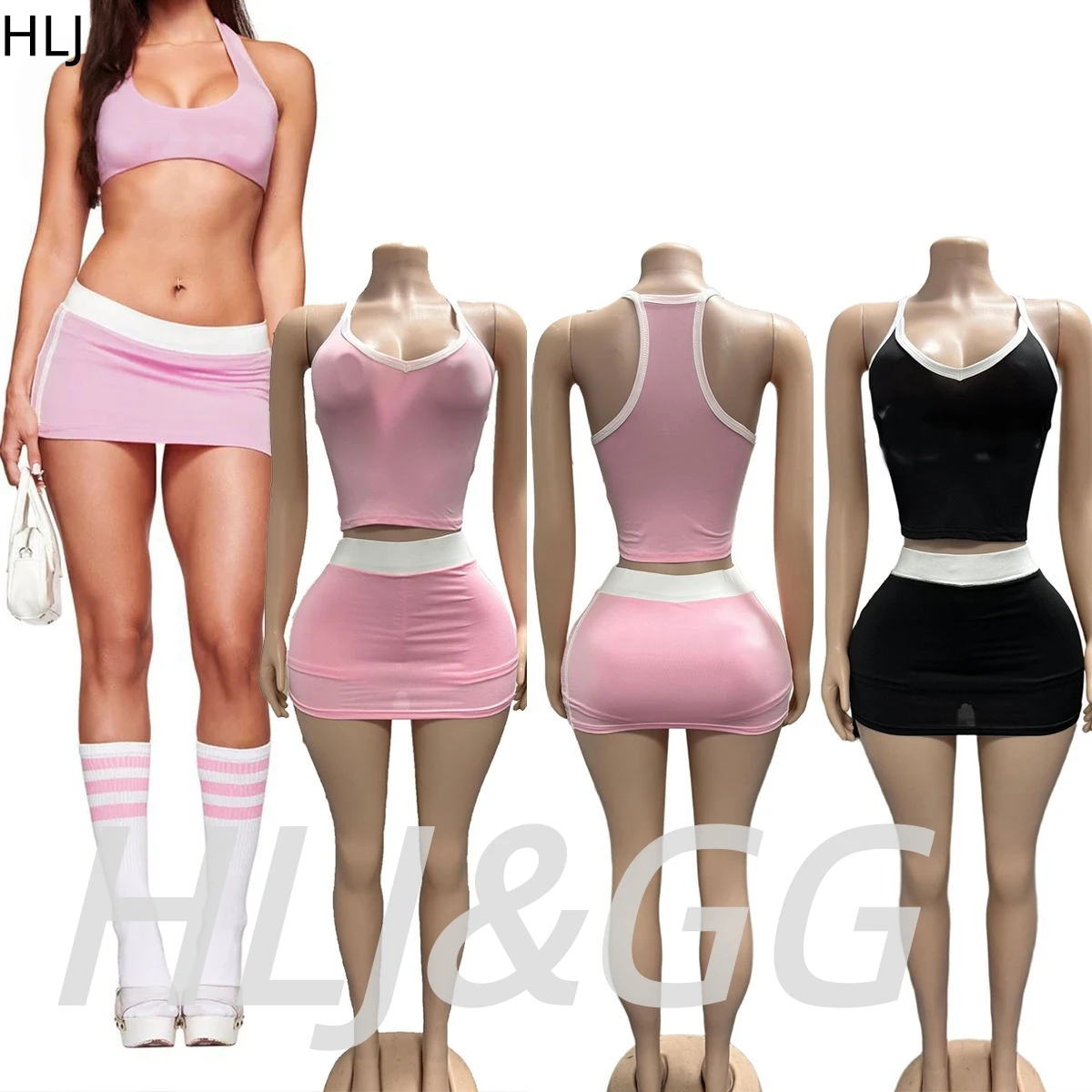 HLJ Pink Fashion Letter Hooded Mini Skirts Two Piece Sets Women Zip Long Sleeve Slim Crop Top And Skirts Outfits Streetwear BR
HLJ Pink Fashion Letter Hooded Mini Skirts Two Piece Sets Women Zip Long Sleeve Slim Crop Top And Skirts Outfits Streetwear BR