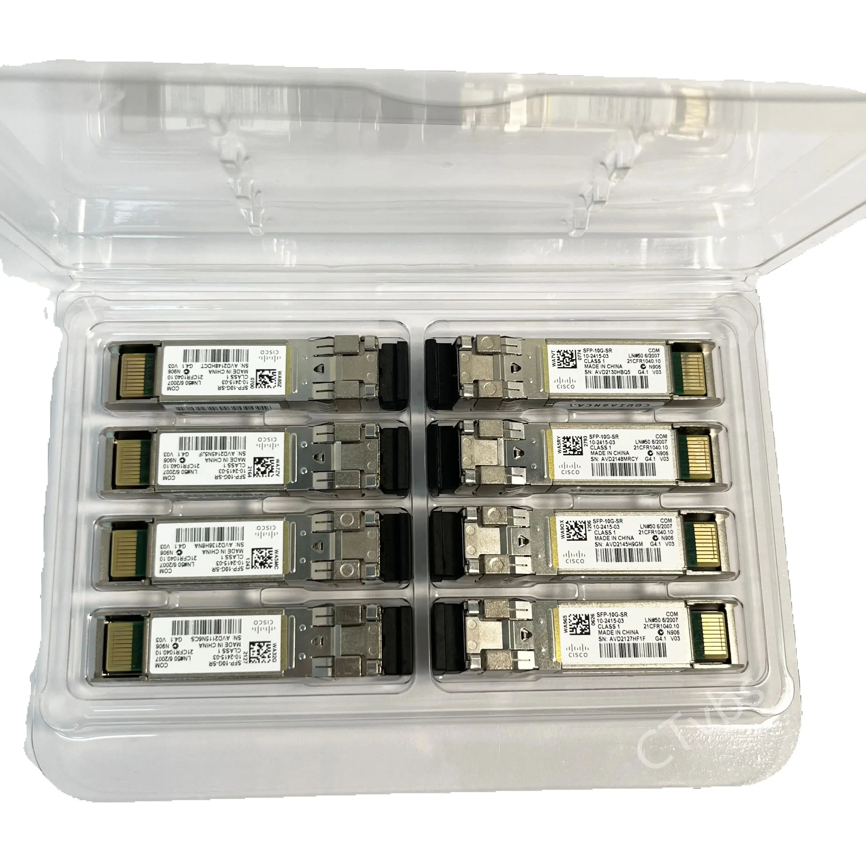 8PCS SFP-10G-SR V03 Original CISCO 10-2415-03 850nm 10GBASE-SR SFP+ Multi mode Module
8PCS SFP-10G-SR V03 Original CISCO 10-2415-03 850nm 10GBASE-SR SFP+ Multi mode Module