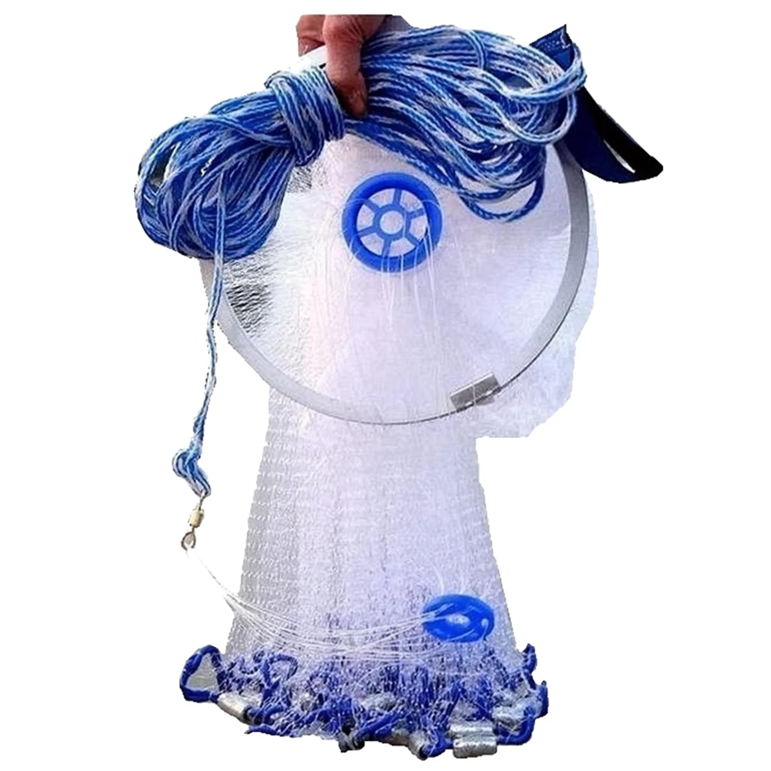 A89E-8Ft Full Spread Nylon Filament Fish Gill Net Easy Throw Fishing For Hand Cast 
A89E-8Ft Full Spread Nylon Filament Fish Gill Net Easy Throw Fishing For Hand Cast