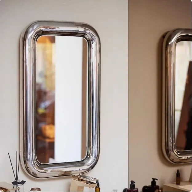 European Style Modern Creativity Design Pangpang Stainless Steel Bathroom Makeup Mirror Bedroom Change Clothes Full-body Mirror
European Style Modern Creativity Design Pangpang Stainless Steel Bathroom Makeup Mirror Bedroom Change Clothes Full-body Mirror