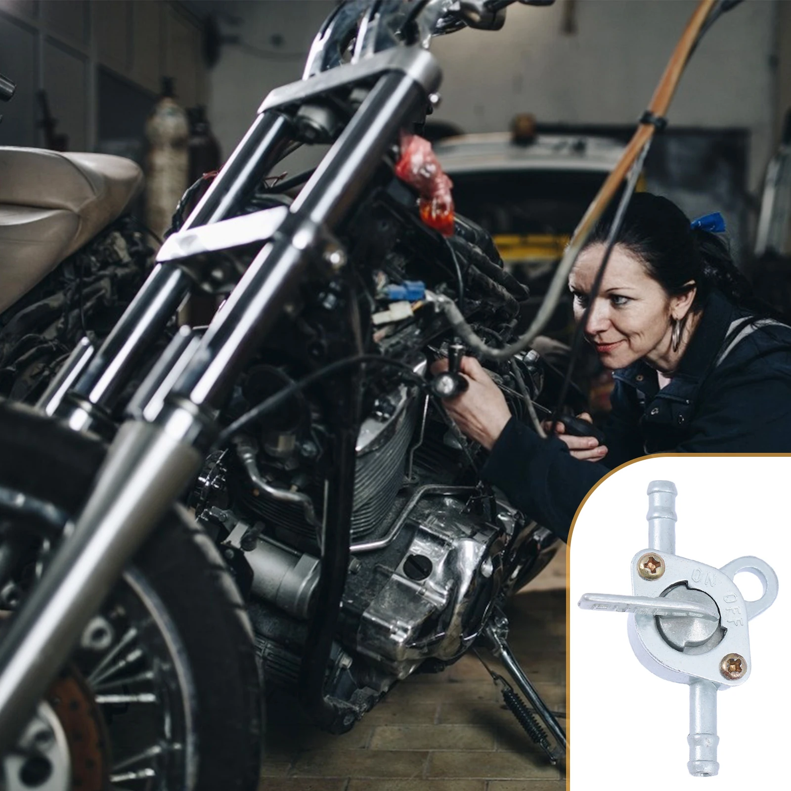 2 pcs Oil Pot Switch Fuel Tank Shut Off Valve for Motorcycle Generator Gas Engine Iron Material 90 Degree Rotation Leakproof
2 pcs Oil Pot Switch Fuel Tank Shut Off Valve for Motorcycle Generator Gas Engine Iron Material 90 Degree Rotation Leakproof