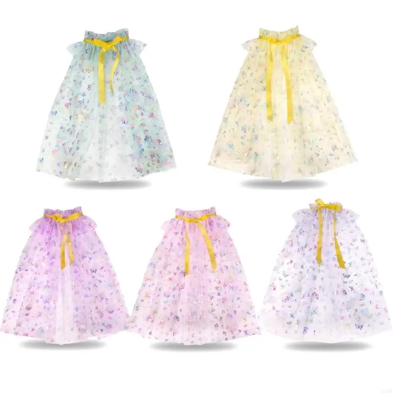 H58E Princess Cape Butterfly Printing Cape Party Cosplay Cloak for Kids Little Girls
H58E Princess Cape Butterfly Printing Cape Party Cosplay Cloak for Kids Little Girls