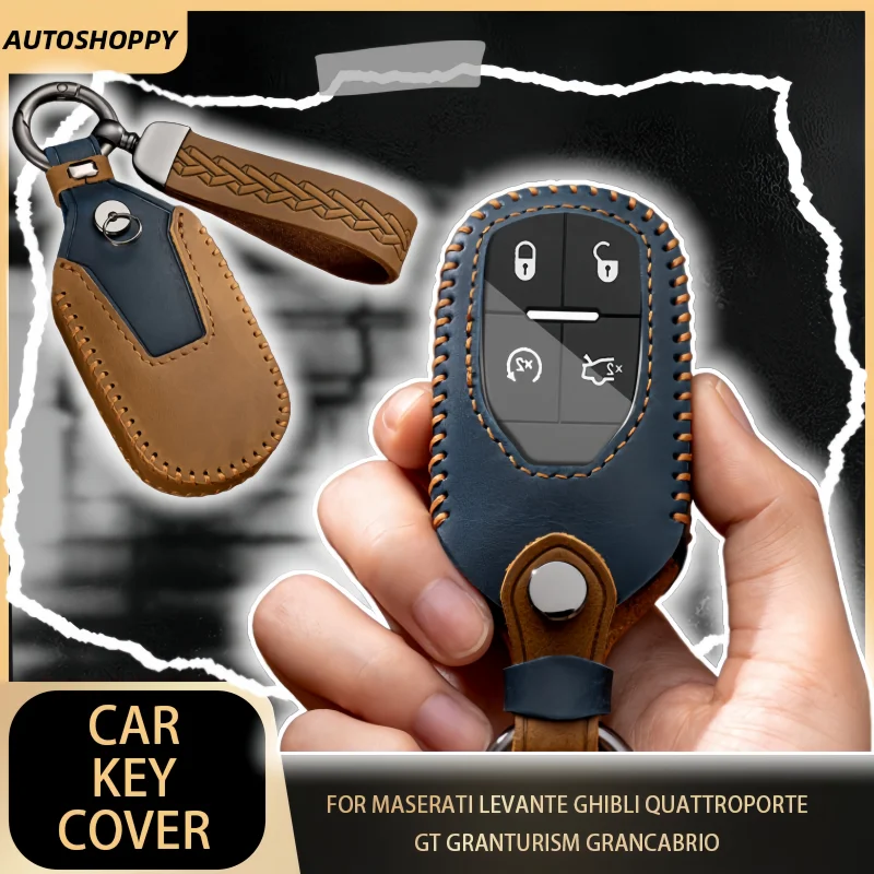 For Maserati Levante Ghibli Quattroporte GT Granturism GranCabrio Leather Car Remote Key Cover CaseKeychain Accessories
For Maserati Levante Ghibli Quattroporte GT Granturism GranCabrio Leather Car Remote Key Cover CaseKeychain Accessories