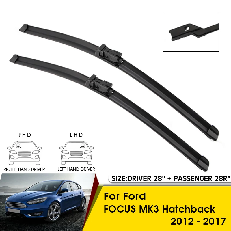Car Wiper Blades For Ford FOCUS MK3 Hatchback 2012-2017 Windshield Windscreen Front Window Blades 28"+28R" Car Accessories
Car Wiper Blades For Ford FOCUS MK3 Hatchback 2012-2017 Windshield Windscreen Front Window Blades 28"+28R" Car Accessories