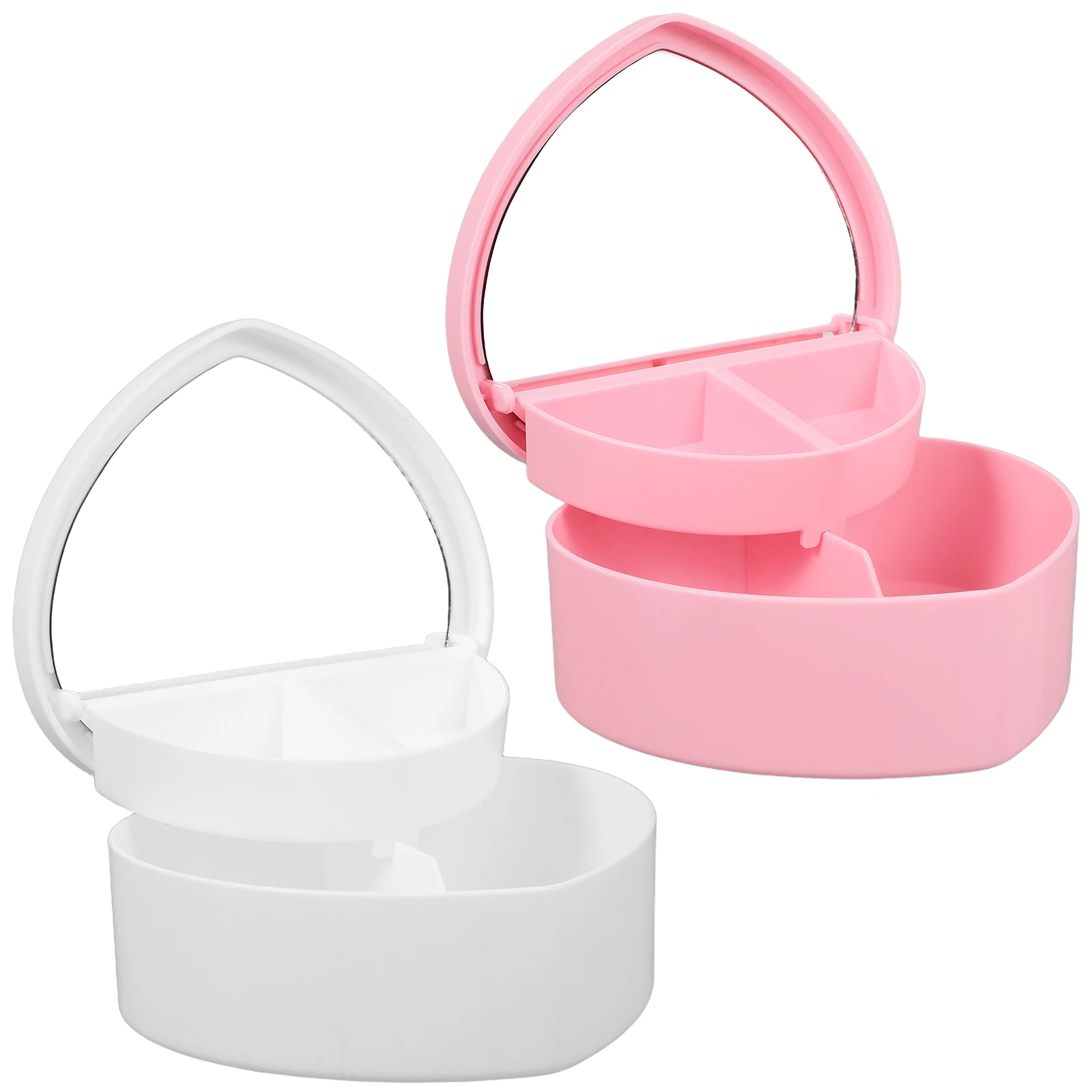 Girly Heart Shaped Jewelry Box for Girls Dual Layer Earring Holder Organizer with Mirror Plastic Storage Container Valentine
Girly Heart Shaped Jewelry Box for Girls Dual Layer Earring Holder Organizer with Mirror Plastic Storage Container Valentine