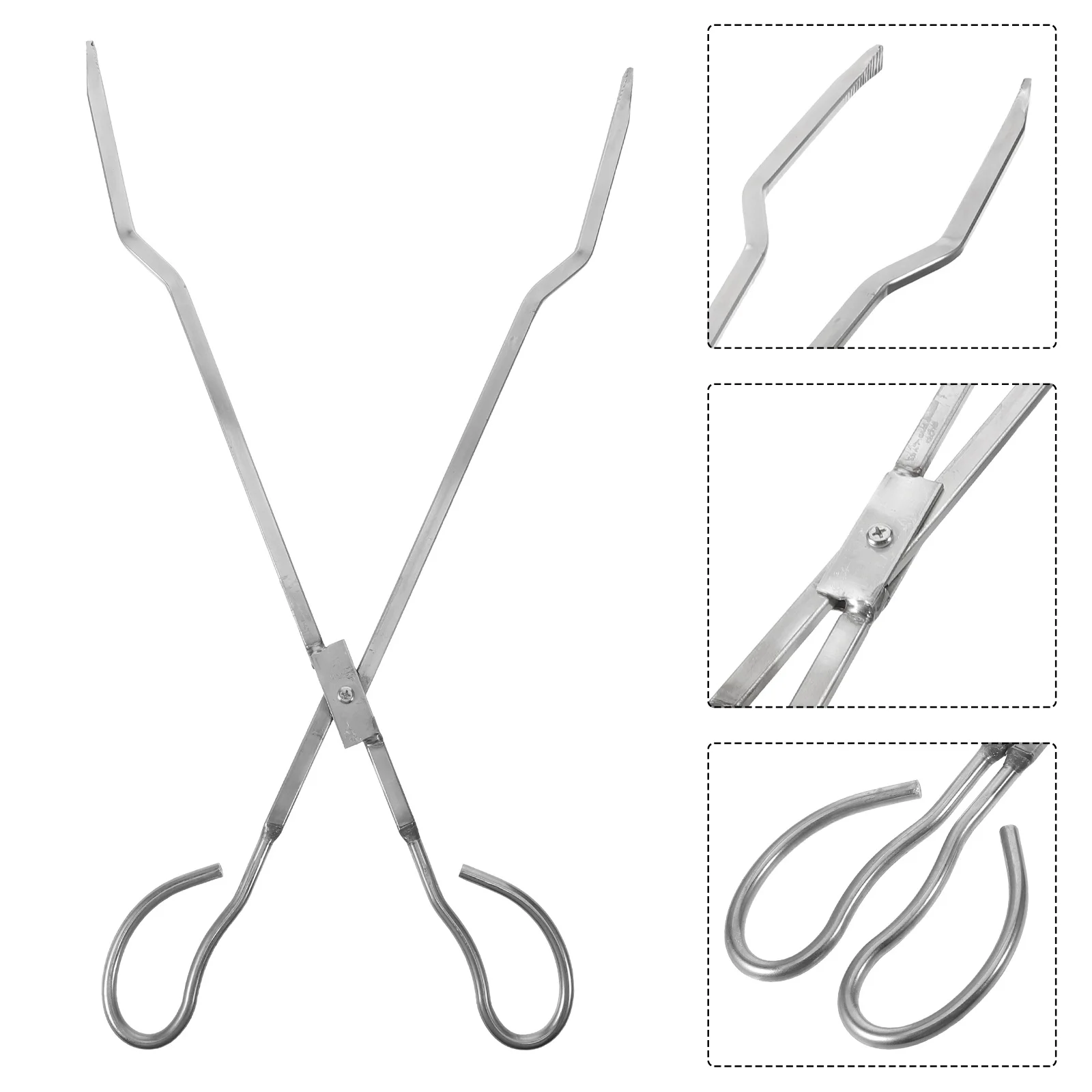 Heavy Duty Fireplace Tongs Black Steel Heat Resistant Long Handle Firewood Holder Pliers Log Gripper Tool
Heavy Duty Fireplace Tongs Black Steel Heat Resistant Long Handle Firewood Holder Pliers Log Gripper Tool