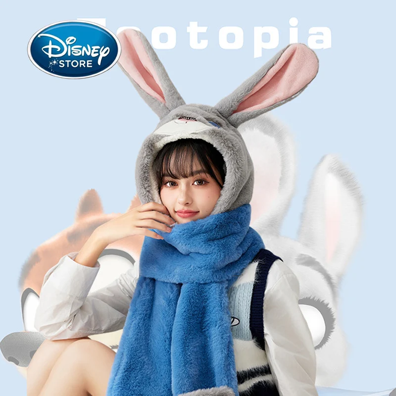 Disney 3-In-1 Winter Plush Warmth Set Hat Scarf Gloves Cartoon Zootopia Judy Women's Winter Headwear Protective Set
Disney 3-In-1 Winter Plush Warmth Set Hat Scarf Gloves Cartoon Zootopia Judy Women's Winter Headwear Protective Set