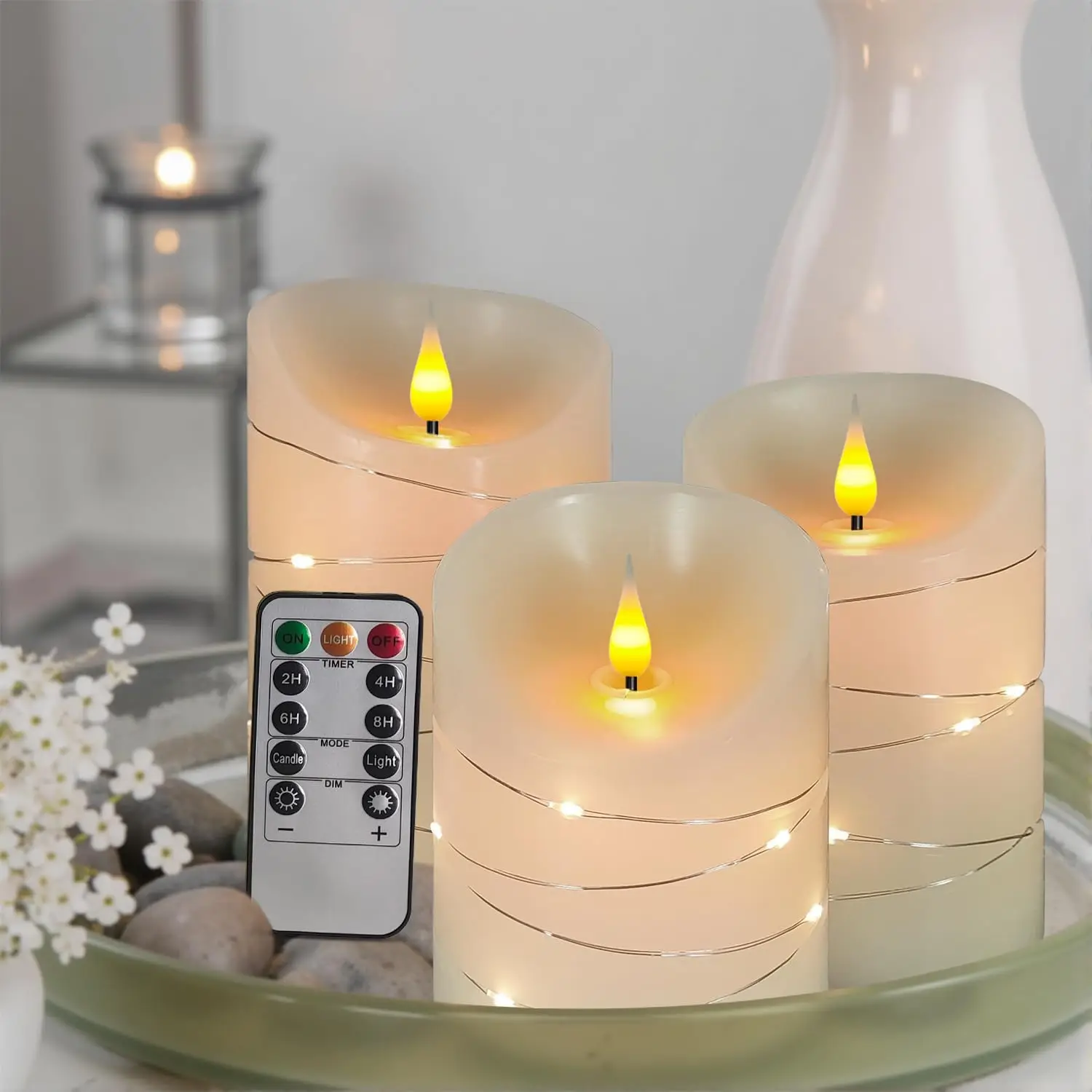 Flameless Electric Candles Light Moving Wick 3Pcs/Set Led Candles With Remote For Home Party Xmas Wedding Decoration Lighting
Flameless Electric Candles Light Moving Wick 3Pcs/Set Led Candles With Remote For Home Party Xmas Wedding Decoration Lighting