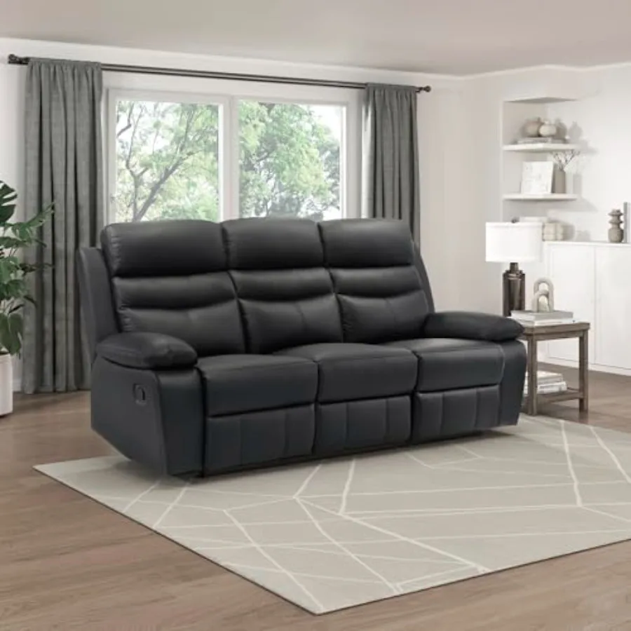 86.5" W Mnul Reclining Sof, Top Grin Lether Mtch Reclining Sof, Home Theter Seting, Wll Hugger Couch, Mnul Double RV Couch for
86.5" W Mnul Reclining Sof, Top Grin Lether Mtch Reclining Sof, Home Theter Seting, Wll Hugger Couch, Mnul Double RV Couch for