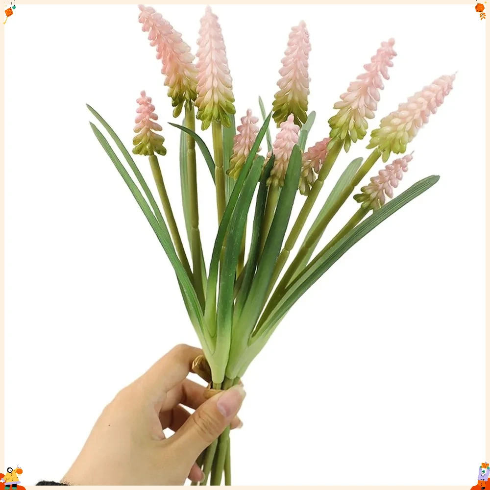 5pcs Soft Rubber Artificial Grape Hyacinth Bouquet Realistic Faux Flower Home Indoor Party Table Floral Craft Ornament Supplies
5pcs Soft Rubber Artificial Grape Hyacinth Bouquet Realistic Faux Flower Home Indoor Party Table Floral Craft Ornament Supplies
