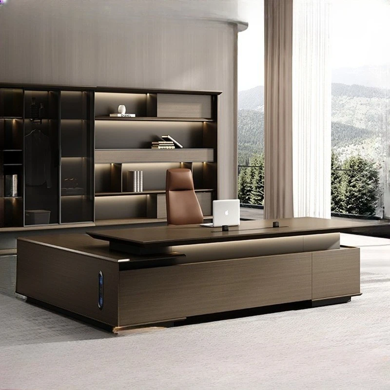 Boss Table President Big Desk Modern Desk Boss Office Office Furniture Set Light Luxury Office Furniture
Boss Table President Big Desk Modern Desk Boss Office Office Furniture Set Light Luxury Office Furniture