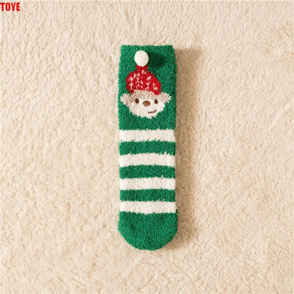 Winter Santa Claus Snowman Floor Sleep Socks Red Green Christmas Socks Coral Velvet Socks Middle Tube Socks Women Hosiery
Winter Santa Claus Snowman Floor Sleep Socks Red Green Christmas Socks Coral Velvet Socks Middle Tube Socks Women Hosiery