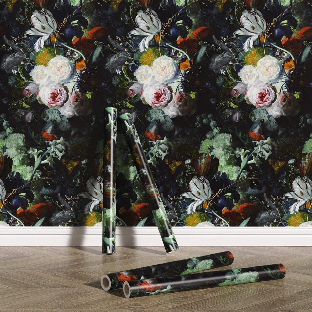 Watercolor Floral Peel And Stick Wallpaper Dark Oil Painting Style Flower Wallpaper Decor Waterproof Furniture Cabinet Sticker
Watercolor Floral Peel And Stick Wallpaper Dark Oil Painting Style Flower Wallpaper Decor Waterproof Furniture Cabinet Sticker