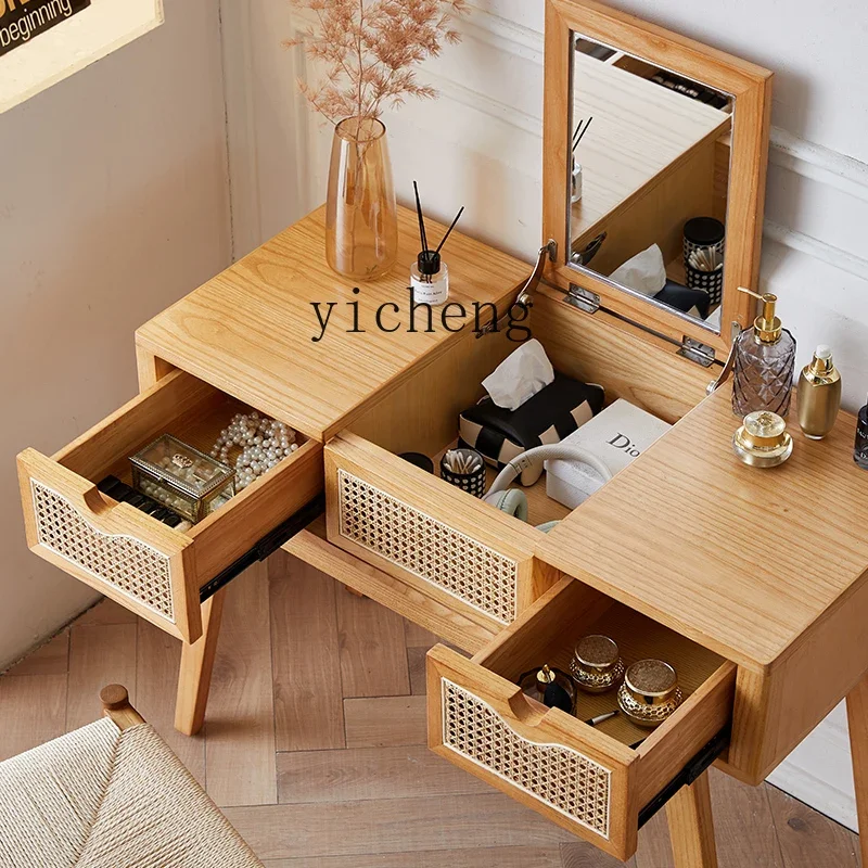 ZZ rattan dresser bedroom surprise quiet wind modern simple natural rattan makeup table
ZZ rattan dresser bedroom surprise quiet wind modern simple natural rattan makeup table