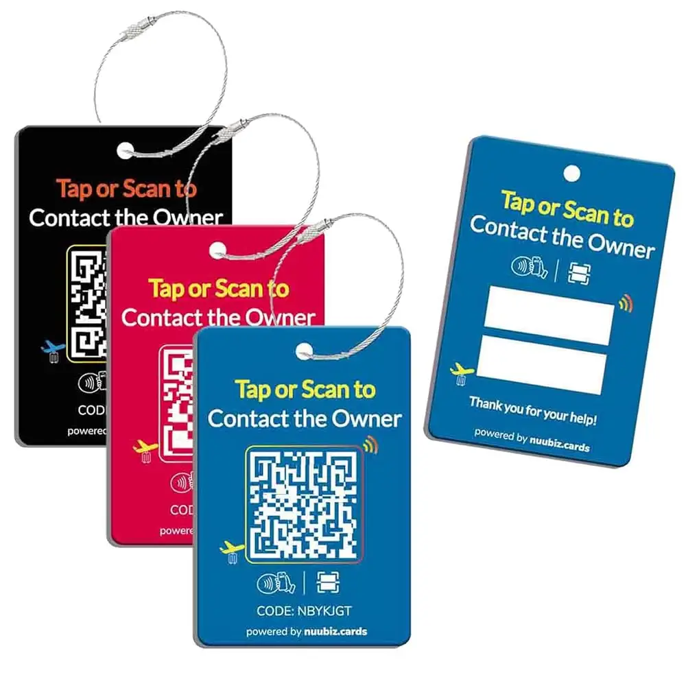 Free ShippingSmart Luggage Tags with NFC & QR Code for Suitcases, 3-Pack (Black/Red/Blue) Personalized Luggage Tags, Secure Bagg
Free ShippingSmart Luggage Tags with NFC & QR Code for Suitcases, 3-Pack (Black/Red/Blue) Personalized Luggage Tags, Secure Bagg
