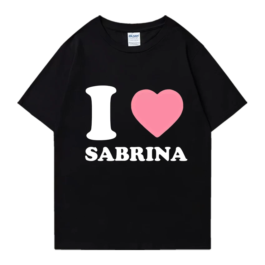 I Love SABRINA Graphics Woman's Men T-shirts High Quality Street Hip Hop t shirts Oversized Pure Fashion short sleeve T-shirt
I Love SABRINA Graphics Woman's Men T-shirts High Quality Street Hip Hop t shirts Oversized Pure Fashion short sleeve T-shirt