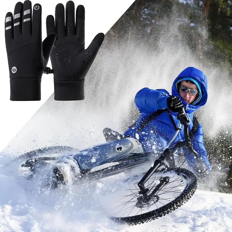 Windproof Running Gloves Anti-Slip Waterproof Warm Mittens Thickened Mittens Cold Weather Mittens For Cycling Walk
Windproof Running Gloves Anti-Slip Waterproof Warm Mittens Thickened Mittens Cold Weather Mittens For Cycling Walk