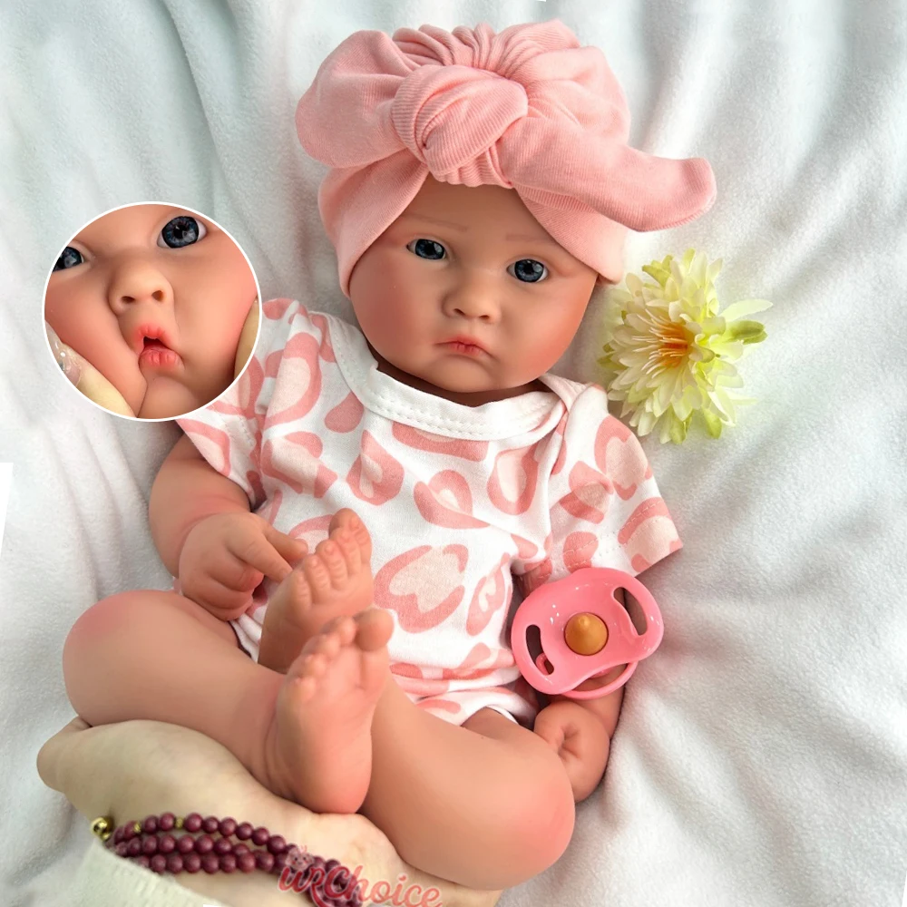 18-дюймовая очаровательная мягкая силиконовая кукла Reborn для маленьких девочек, реалистичная изысканная текстура, нетоксичная детская игрушка с открытым ртом
18-дюймовая очаровательная мягкая силиконовая кукла Reborn для маленьких девочек, реалистичная изысканная текстура, нетоксичная детская игрушка с открытым ртом
