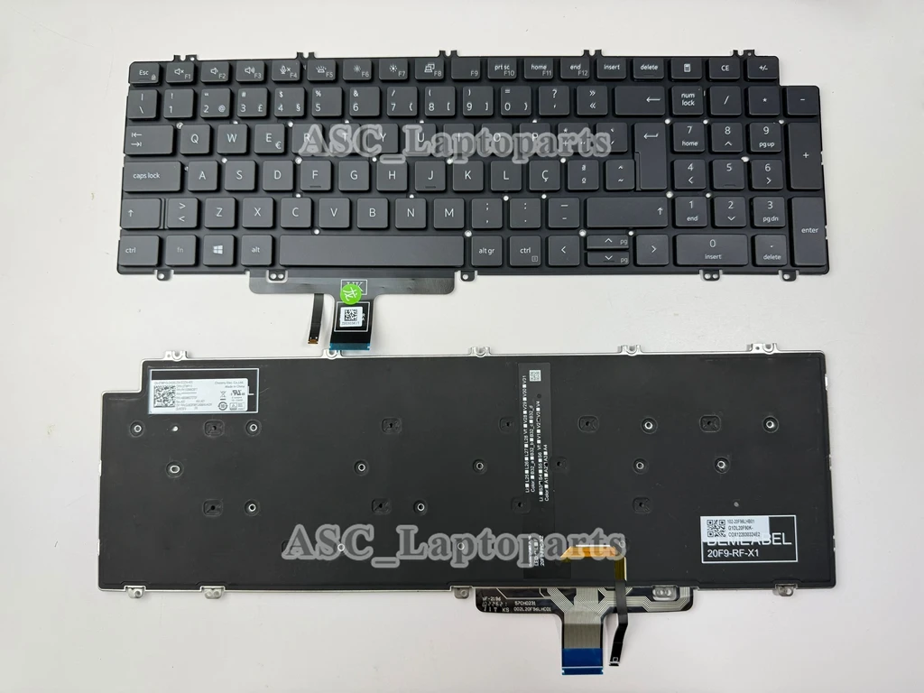 New Portuguese Teclado EURO Keyboard for DELL Latitude 5550 of year 2024 , Precision 7670 7770 7680 7780 BACKLIT , no Frame
New Portuguese Teclado EURO Keyboard for DELL Latitude 5550 of year 2024 , Precision 7670 7770 7680 7780 BACKLIT , no Frame