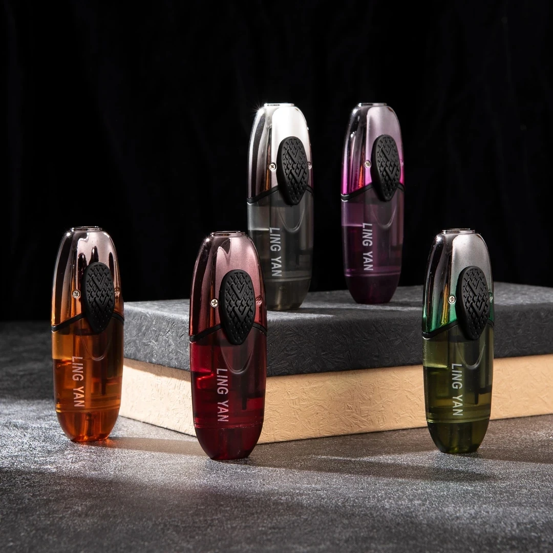 Новая технология типа, бесшумная прозрачная газовая струйная горелка, ветрозащитная зажигалка, синее, красное пламя, металлическая зажигалка, портативные аксессуары для курения
Новая технология типа, бесшумная прозрачная газовая струйная горелка, ветрозащитная зажигалка, синее, красное пламя, металлическая зажигалка, портативные аксессуары для курения