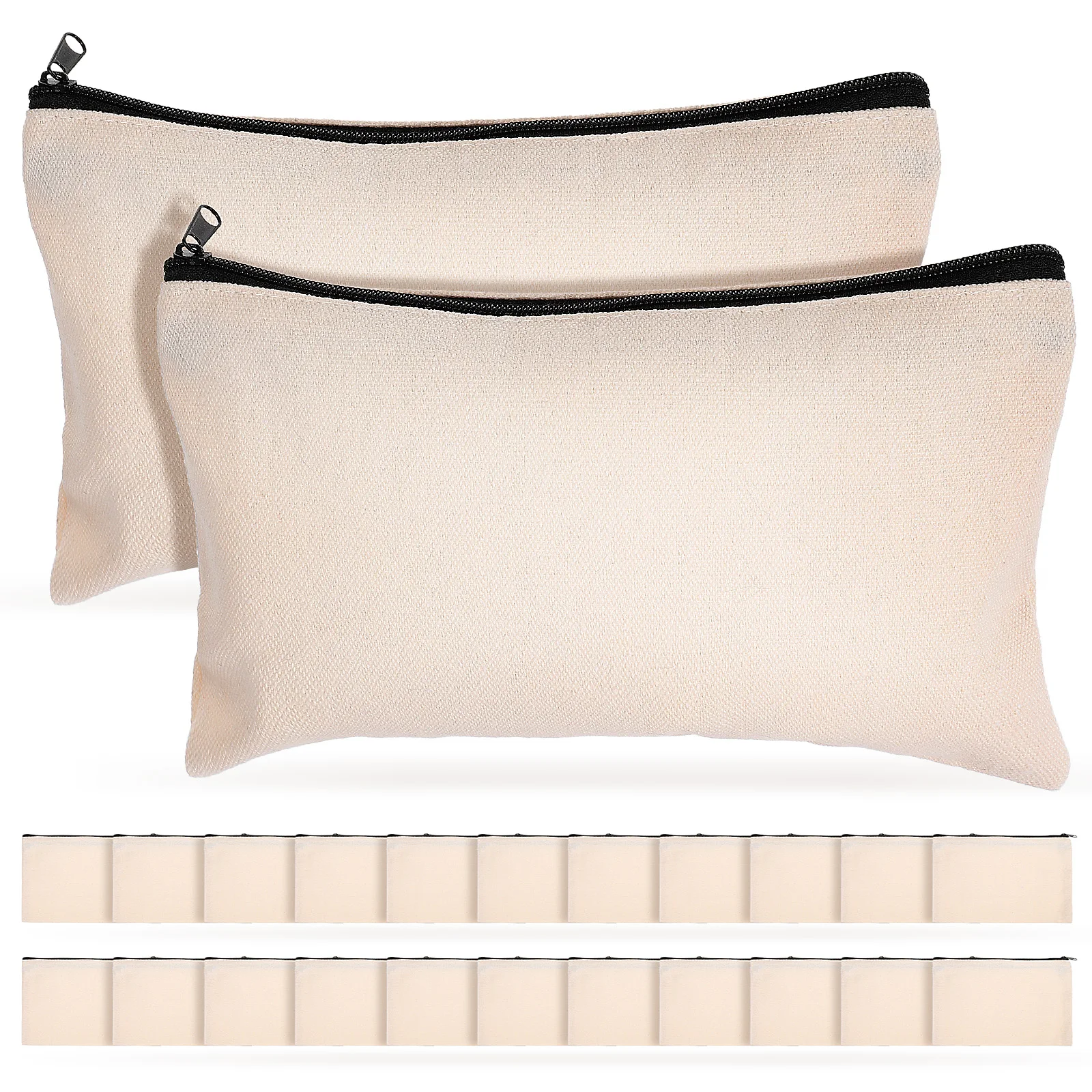 25 Pcs Pouches Black Zipper Bag Toiletry Makeup Travel 10 Amp Polyester Cotton Small Pencil
25 Pcs Pouches Black Zipper Bag Toiletry Makeup Travel 10 Amp Polyester Cotton Small Pencil