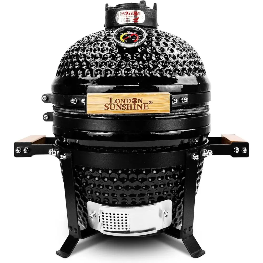 BBQ Charcoal Kamado Grill 13 inch Portable Tabletop BBQ Grill with Stainless Steel Grates Black
BBQ Charcoal Kamado Grill 13 inch Portable Tabletop BBQ Grill with Stainless Steel Grates Black