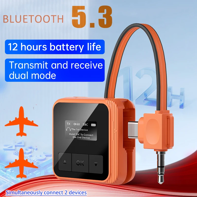 LED Digital Display Bluetooth 5.3Receiver Transmitter Adapter 3.5MM AUX MP3 Player HIFI Audio Adapter For PC TV Car Home Speaker
LED Digital Display Bluetooth 5.3Receiver Transmitter Adapter 3.5MM AUX MP3 Player HIFI Audio Adapter For PC TV Car Home Speaker